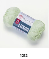 Нитки пряжа для в'язання бавовна мерсеризована бавовна LUXOR Люксор № 1212 - салат
