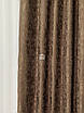 Софт мармур штори комплект №6 колір горіх, коричневий мікро-софт жаккард, 2 штори, фото 6