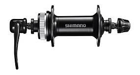 Втулка передня Shimano HB-TX505 QR 36H Center Lock чорна, ексцентрик