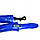 Крило "Висувне" (синє) пластикове під 24-26 діаметр колеса, заднє крило висувається, фото 2