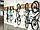 ГАК / ГАЧОК для велосипеда H-L01A для зберігання велосипеда на стіні (стенд ) кріплення велосипеда до стіни, фото 2