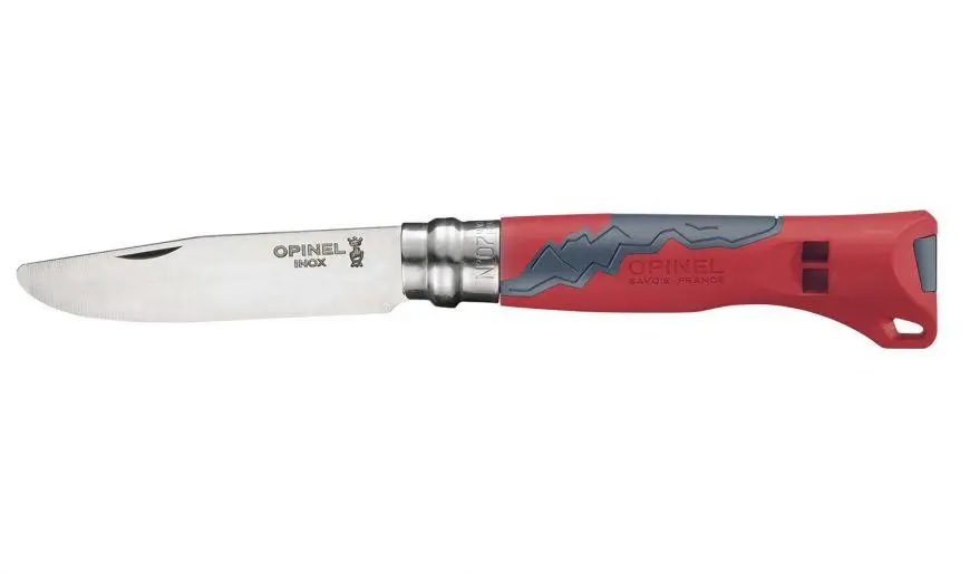 Складаний ніж OPINEL № 07 Outdoor Junior, inox Sandvik 12C27, RED (001897)