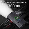 Фара велосипедна передня 2285-2XPE, Ultra Light, індикатор заряду, акум-р., ЗП micro USB, фото 6