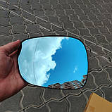 Вкладиш (скло, дзеркальний елемент) дзеркала лівий голубой BMW X1 E84 (БМВ Х1 Е84 ) 4 контакта, фото 3