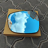 Вкладиш (скло, дзеркальний елемент) дзеркала лівий голубой BMW X1 E84 (БМВ Х1 Е84 ) 4 контакта, фото 5