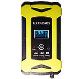 Зарядний пристрій для автоакумуляторів Battery Charger 8446 6A 12V, жовтий, фото 4
