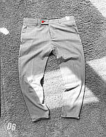 Мужские штаны брюки в сером цвете / Базовые тонкие повседневные штаны для мужчин