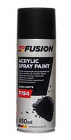 F154 SPRAY PAINT MATT BLACK (акриловая краска черная матовая)