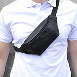 Сумка бананка шкіряна чоловіча - жіноча / Поясна сумка чоловіча / Сумка жіноча барсетка / натуральна шкіра, фото 7