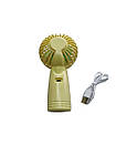 Портативний міні вентилятор акумулятор USB з ручкою Cute Electric Fan, фото 5