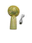 Портативний міні вентилятор акумулятор USB з ручкою Cute Electric Fan, фото 4