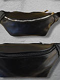Сумка бананка шкіряна чоловіча - жіноча / Поясна сумка чоловіча / Сумка жіноча барсетка / натуральна шкіра, фото 6