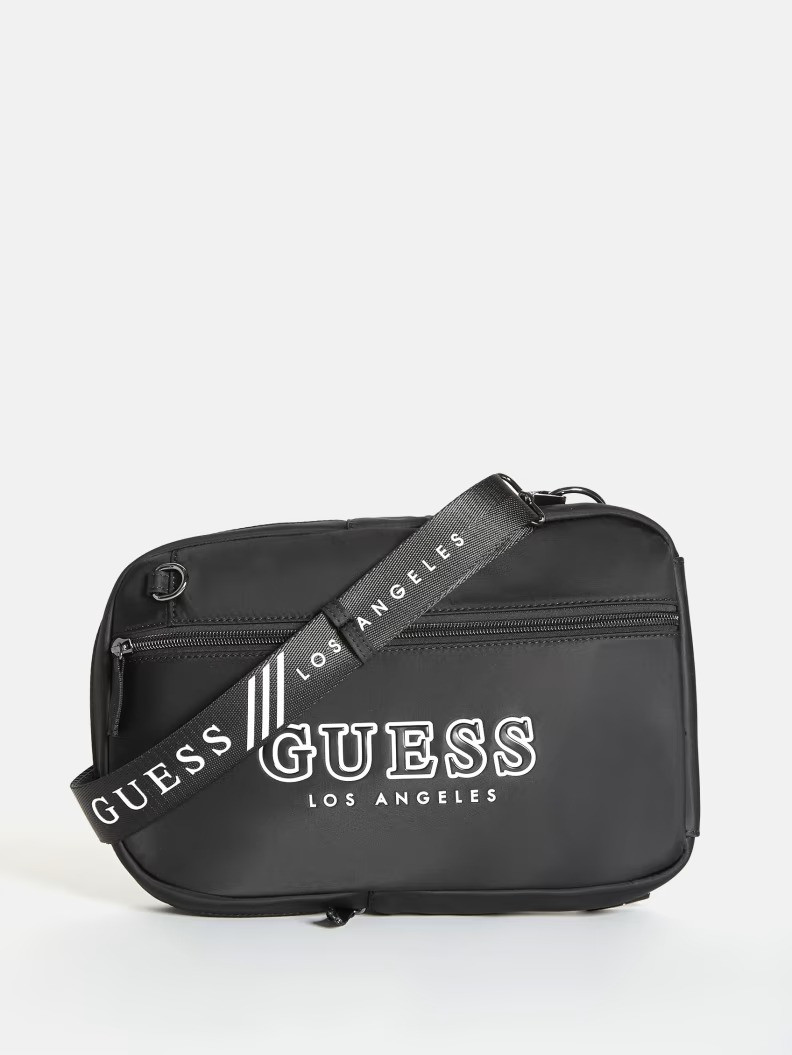 Сумка-слінг з логотипом Guess 1159781856 (Чорний, One size)