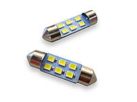 Led лампа салона 36мм 3528 6SMD Белая 24V