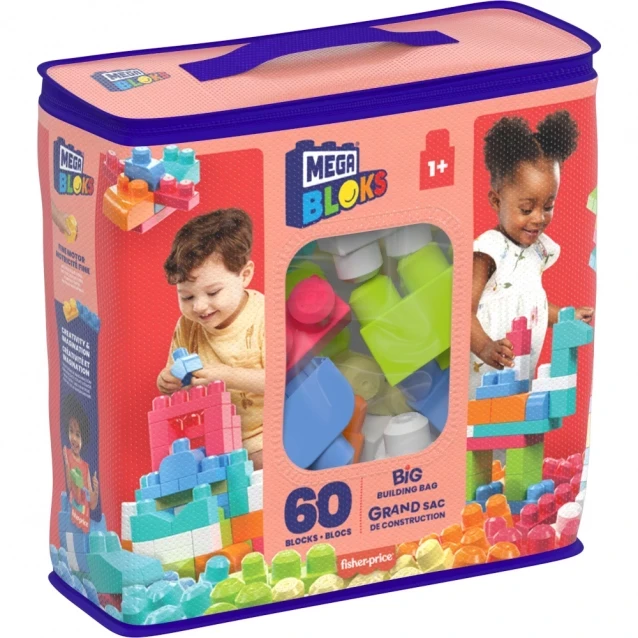Конструктор Mega Bloks First Builders, рожевий DCH55