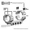 Кріплення-моноблок Warne Skyline Precision Mount. d — 30 мм. Medium. Picatinny, фото 5