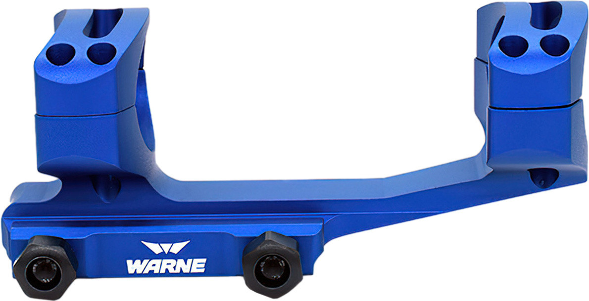 Кріплення-моноблок Warne X-Skeleton Mount. d — 30 мм. Ultra High. Weaver/Picatinny. Blue