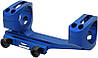 Кріплення-моноблок Warne X-Skeleton Mount. d — 30 мм. Ultra High. Weaver/Picatinny. Blue, фото 4