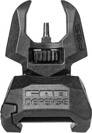 МУШКА СКЛАЖНО FAB DEFENSE FBS НА ПЛАНКУ PICATINNY. КОЛІР — ЧОРНИЙ, фото 1