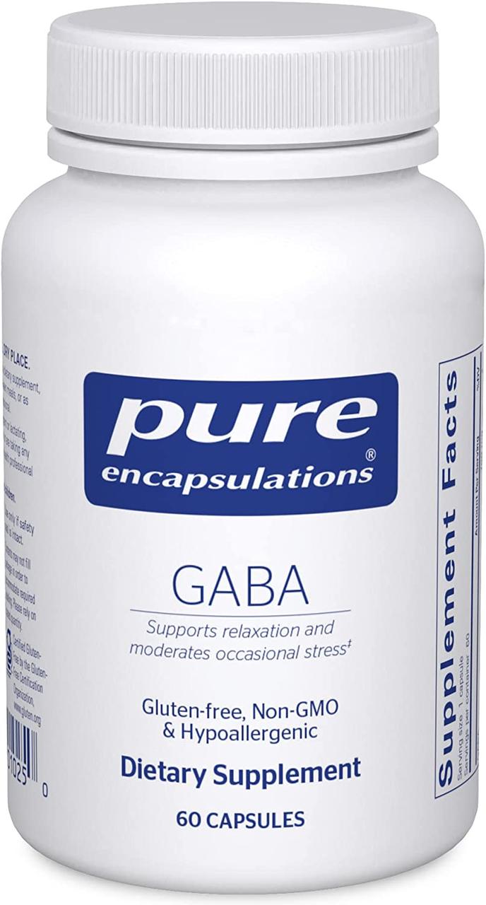 Pure Encapsulations GABA / ГАМК 700 мг 60 капсул