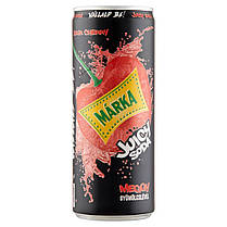 Напій Marka Juicy Soda Сильногазований із Соком та зі Смаком Стиглої Вишні Meggy з/б 250 мл Угорщина