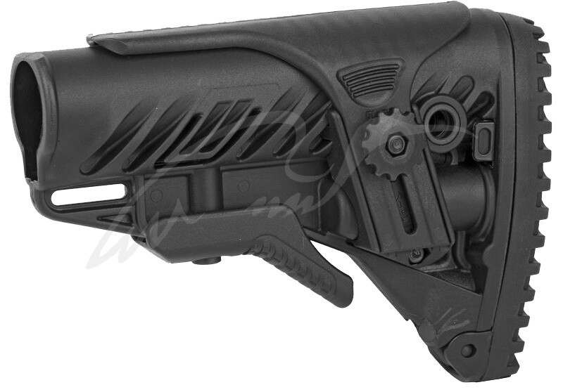 Приклад FAB Defense GLR-16 CP з регульованою щокою для AR15/M16. Black, фото 1
