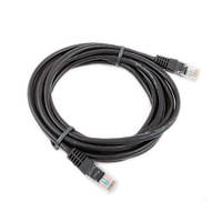 Кабель black CAT 5E UTP 1 метр Витая Пара Ethernet черный провод для Роутера сетевой LAN Соеденительный патч