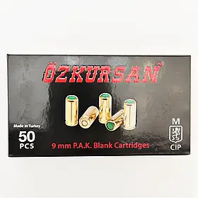 ПАТРОН ХОЛОСНИЙ OZKURSAN 9 ММ ПИСТОЛІТНИЙ (50 ШТ)