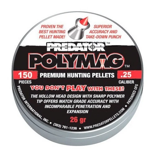 ШАРЫ ПНЕВМАТИЧЕСКИЕ JSB POLYMAG. КОЛ. 6.35 ММ ВАГА — 1.64 Р. 150 ШТ/УП, фото 1