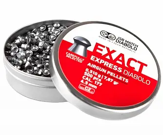 ШАРЫ ПНЕВМАТИЧЕСКИЕ JSB DIABOLO EXACT EXPRESS. КОЛ. 4.52 ММ. ВЕС — 0.51 Р. 500 ШТ/УП