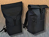 Мійцний рюкзак ролтоп унісекс / відділення під ноутбук / чоловічий жіночий туристичний міський рюкзак ролтоп, фото 8