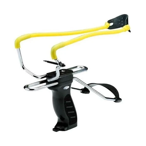 РОГАТКА MAN KUNG MK-SL06BK З ОПОРОМ КОЛІР: ЧОРНИЙ/ЖОВТИЙ, фото 1