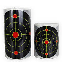7-дюймовая клейкая бумага для стрельбы по мишеням Bullseye Splatter и Sefl 100 шт./рулон