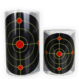 7-дюймовий клейкий папір для стрільби по мішенях Bullseye Splatter і Sefl 100 шт./рулон