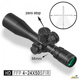 ОПТИЧЕСКИЙ ПРИЦЕЛ DISCOVERY OPTICS HD 4-24X50SFIR FFP