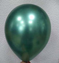Латексна кулька хром зелений 10" 25см Китай