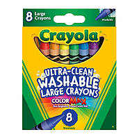 Набор большого воскового мела Crayola 256317.012 ultra-clean washable 8 шт, World-of-Toys
