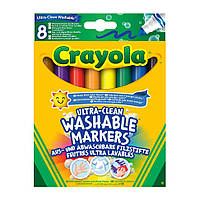 Набор фломастеров широкая линия Crayola 58-8328G ultra-clean washable,8 шт , World-of-Toys