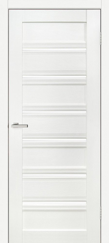 Двері міжкімнатні Оміс Dora 01 Дуб ivory, Сатин білий, фото 1