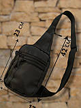 Сумка слінг / водонепроникна з кобурою барсетка / через плече / кросбоді / чоловіча жіноча, фото 2