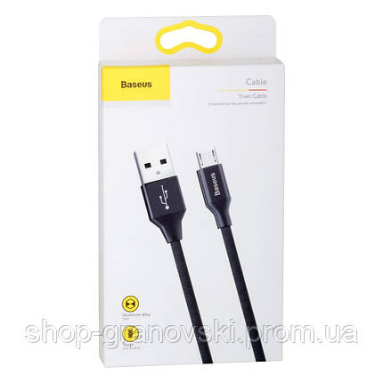 USB кабель Micro Baseus CAMYW-B 2A 1.5m, фото 2