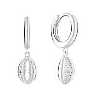 Срібні сережки ortex без каменів (2109525)