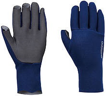 Рукавиці Shimano Chloroprene EXS 3 Cut Gloves  к:blue