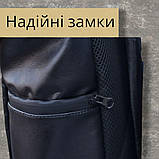 Рюкзак з екошкіри роллтоп унісекс / туристичний міський / відділення під ноутбук / чоловічий жіночий рюкзак ролтоп, фото 3