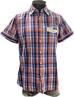 Рубашка мужская в красно-синюю клетку Scotfree