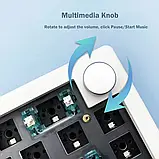 Клавіатура Zuoya GMK67 механічна основа для збирання дротова/бездротова/Bluetooth — Білий, фото 6