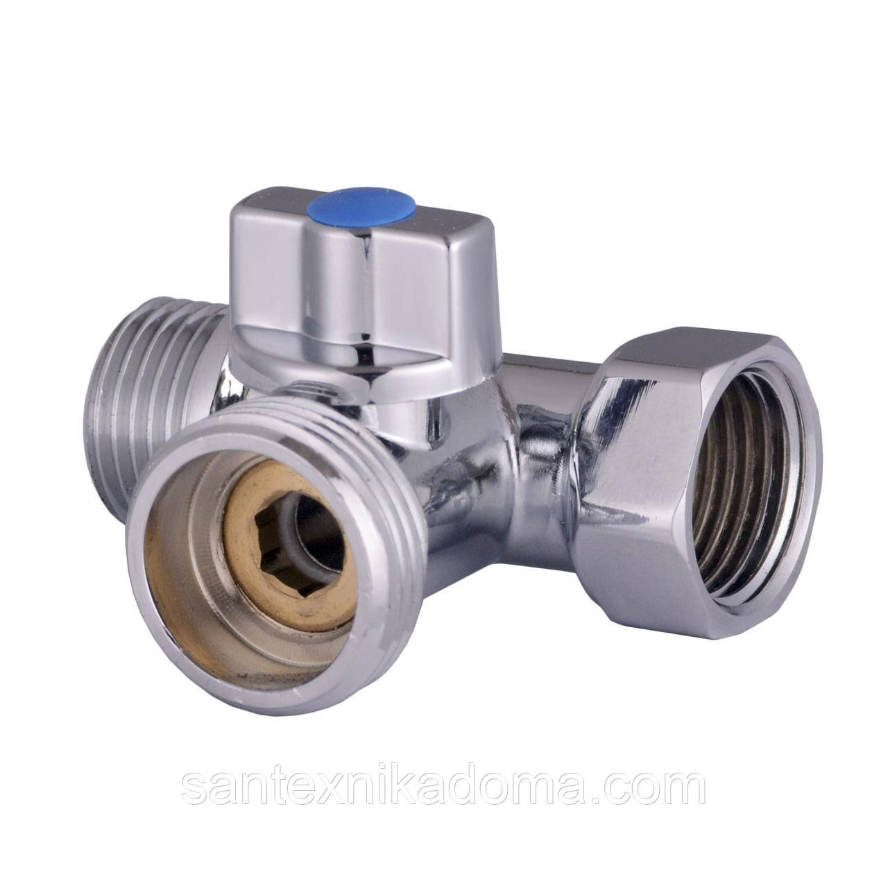 Кран для стиральной машины SOLOMON 1/2″х3/4″х1/2″ A7053: продажа, цена ...