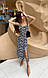 Жіноча літня сукня міді в квітковий принт, Жіночий ніжний трендовий сарафан на бретельках, фото 3