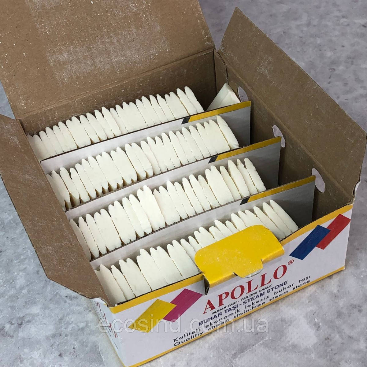 Мел мыло портновское для раскроя Apollo, (100шт/уп) белый - фото 3 - id-p1093244291