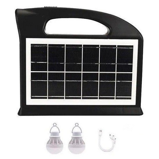 Портативна система освітлення CCLAMP CL-13 Ліхтар із сонячною панеллю + 2 LED лампи 4500 mAh (3_02830), фото 1
